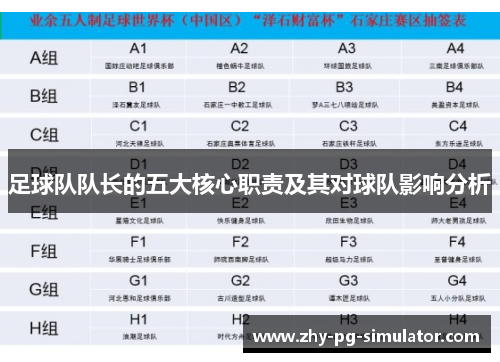 足球队队长的五大核心职责及其对球队影响分析